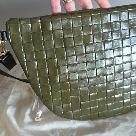 Clare V. Grande Fanny Pack In Army Leather Embossed - Picture 10 of 16